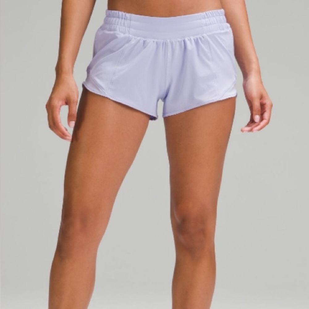 Lululemon Lilac Smoke Hotty Hot Low-Rise Short 2.5” - Picture 4 of 4